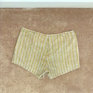 Silver and Gold beaded shorts